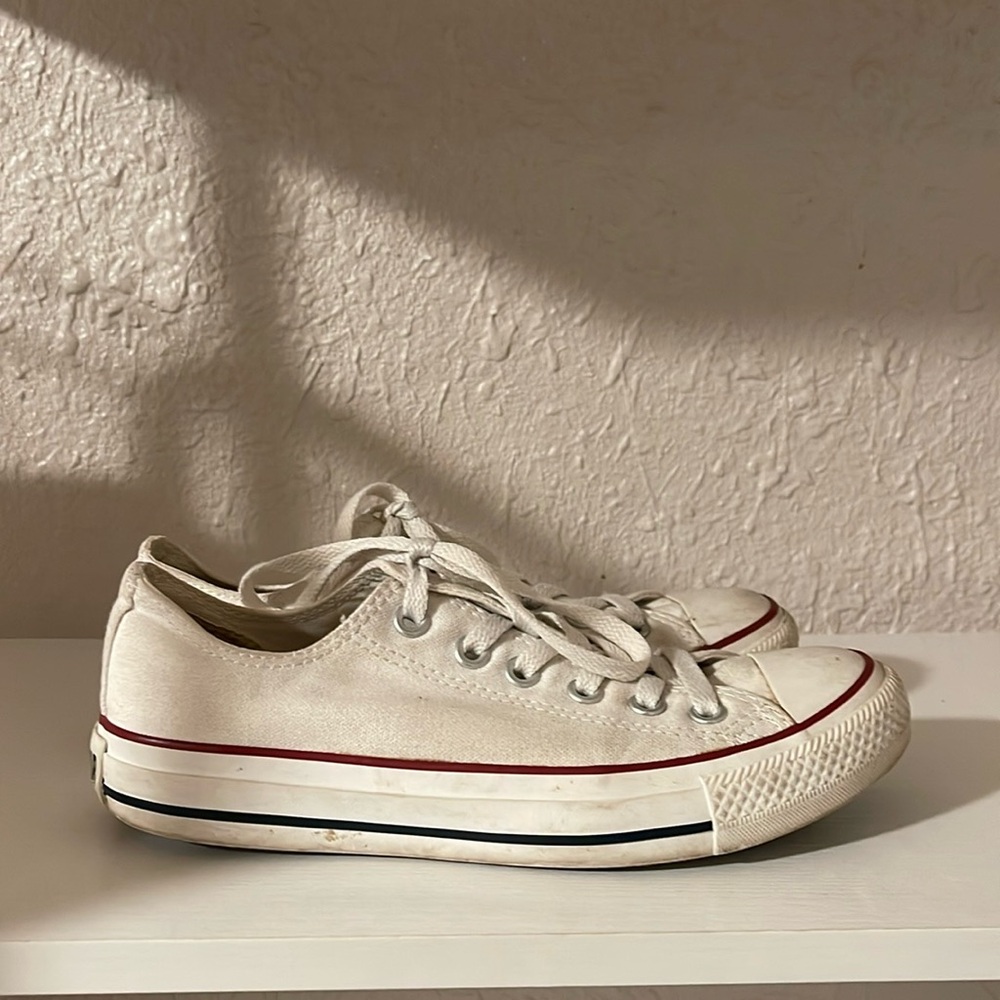 White low top Converse